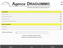 Tablet Screenshot of draguimmo.com